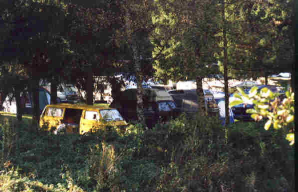 Blick auf den Campingplatz